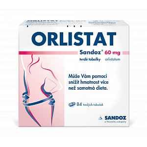 Orlistat Sandoz 60mg 84 tvrdých tobolek