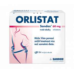 Orlistat Sandoz 60mg 84 tvrdých tobolek