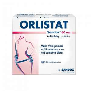 Orlistat Sandoz 60mg 84 tvrdých tobolek