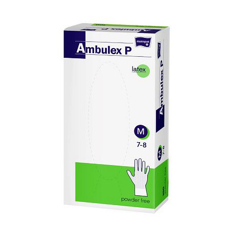 Ambulex P rukavice latexové nepudrované M 100ks