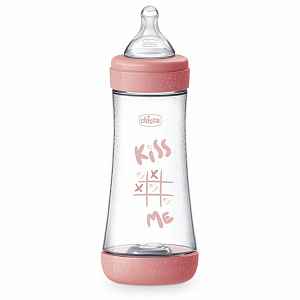 Chicco Perfect 5 kojenecká láhev Fast Flow Pink 300 ml