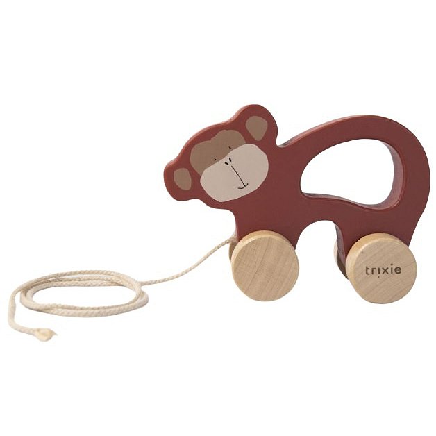 Trixie Dřevěná tahací hračka Mr. Monkey