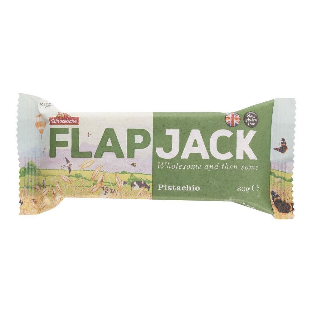 WHOLEBAKE Flapjack ovesný pistácie bezlepkový 80 g