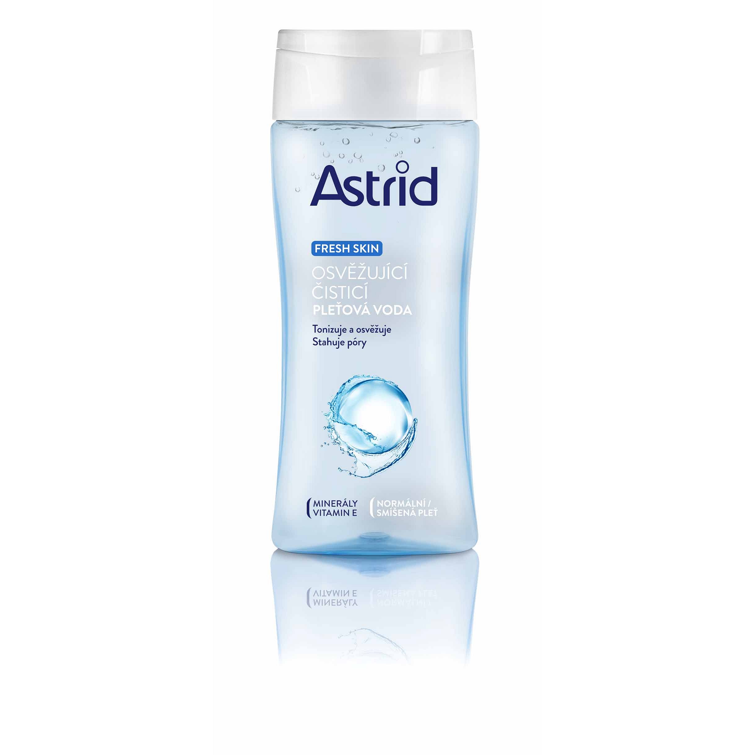 Astrid Fresh Skin osvěžující čisticí pleťová voda pro normální a smíšenou pleť 200 ml