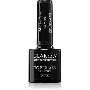 Claresa UV/LED Top Glass No Wipe vrchní gelový lak pro ochranu a lesk bez výpotku 5 g