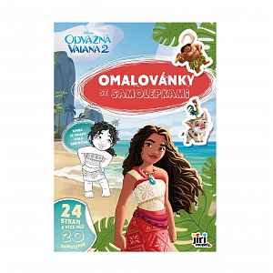 JIRI MODELS Omalovánky A4 se samolepkami Vaiana 2 1 ks