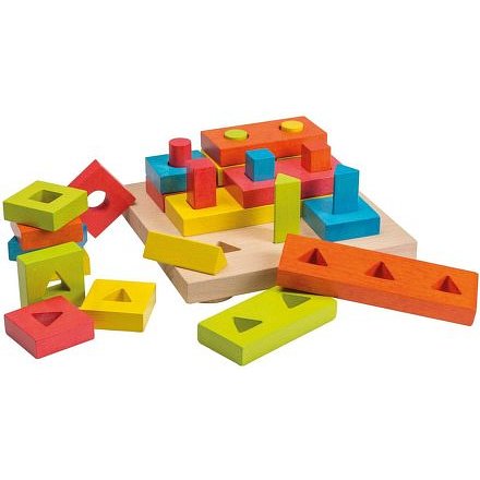 Jouéco dřevěná skládačka puzzle 28ks 24m+