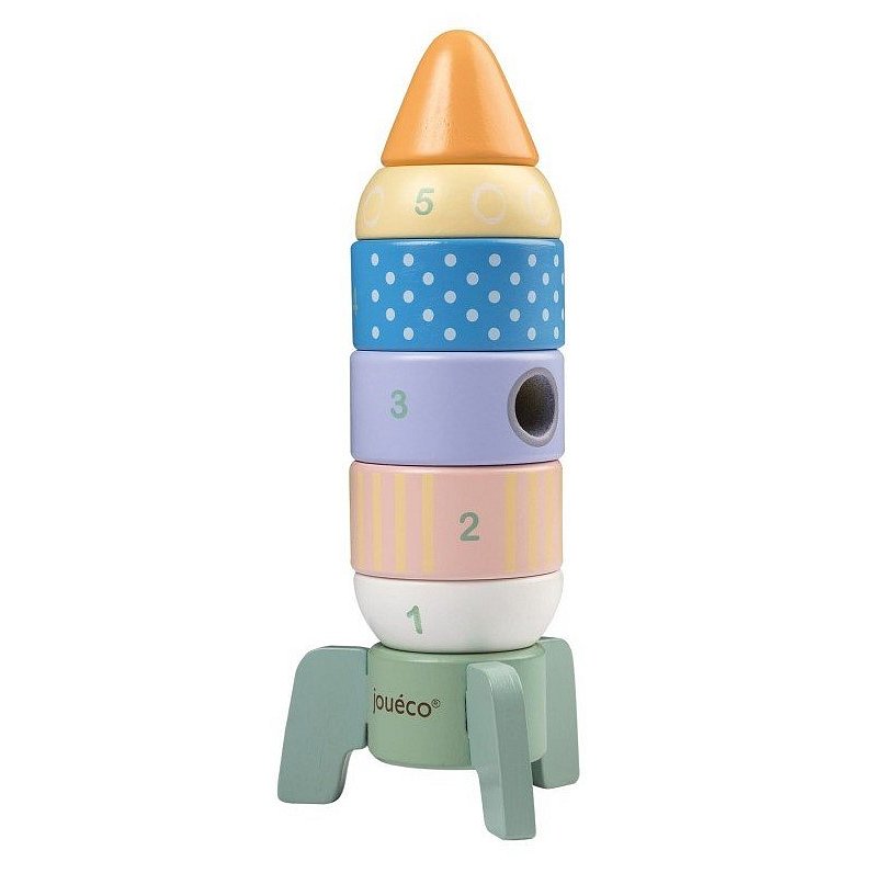 Jouéco Dřevěná stohovací raketa 12m+