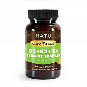 NATU Garden Fusion Vitamin D3+K2+K1 Synergy Complex 90 kapslí