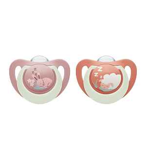 NUK First Choice Night dudlík 0-6m 2ks