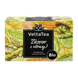 Velta Tea BIO čaj zázvor s citrusy 20 ks