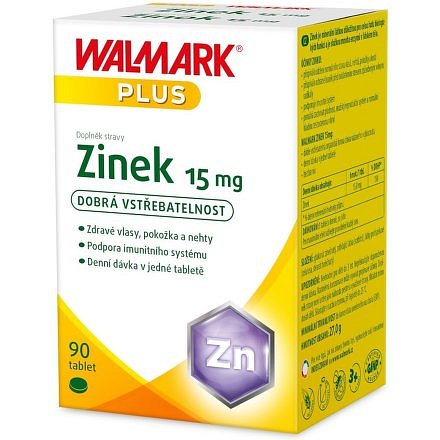 Walmark Zinek 15mg 90 tablet