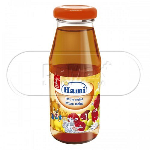 HAMI džus hrozny s malinou 175ml