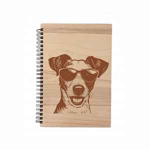 MA-NU Notýsek A5 brýle - bílý papír Jack Russell teriér