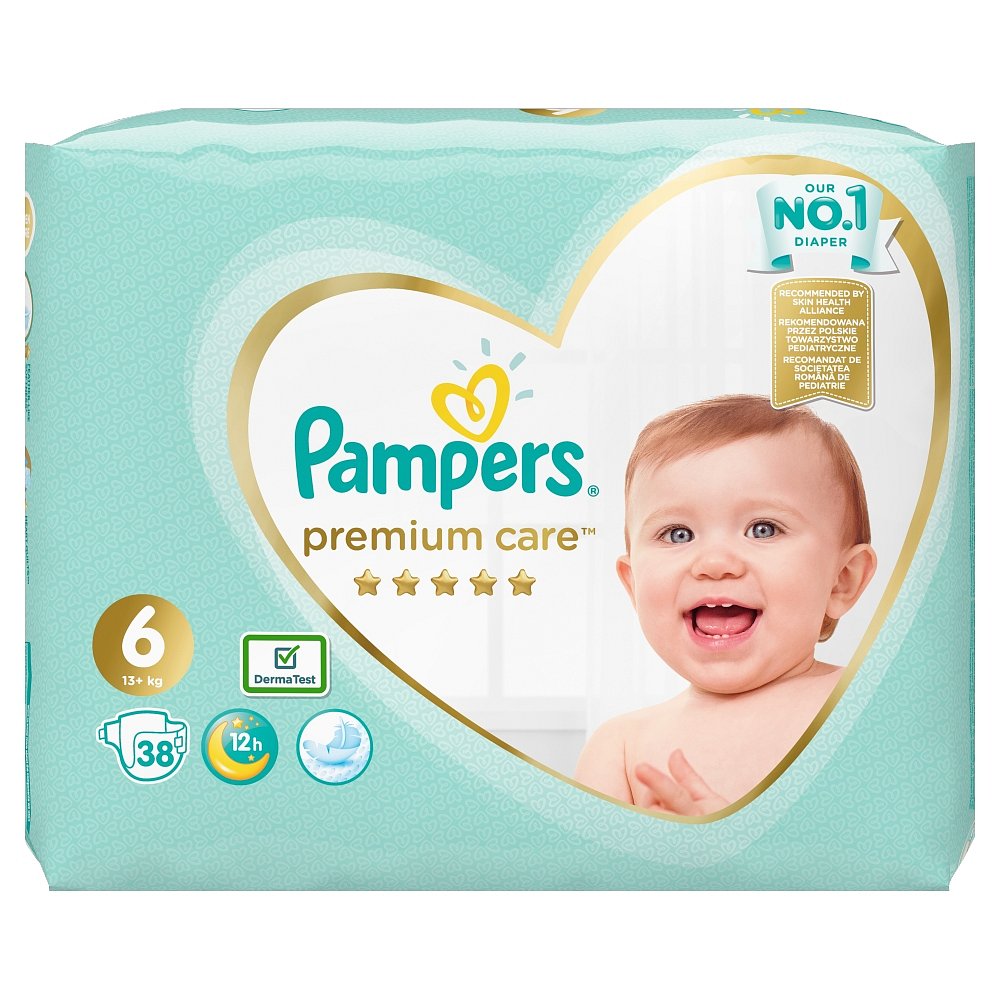 PAMPERS Premium Care vel.6 Value Pack 13+kg 38 ks