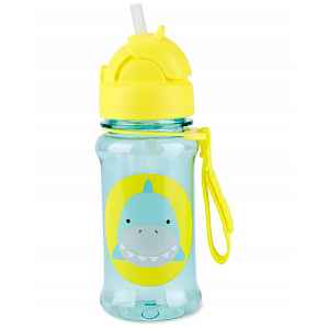 SKIP HOP Zoo tritan Láhev s brčkem 355ml Žralok 12m+