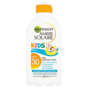 Garnier Ambre Solaire Kids ochranné voděodolné mléko pro děti OF 30 200ml