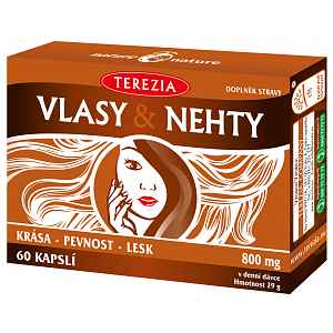 TEREZIA Vlasy&Nehty 60 kapslí