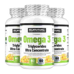Survival Omega 3 Triglycerides Ultra Concentrate 2+1 ZDARMA 2+1 ZDARMA