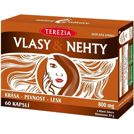 TEREZIA Vlasy&Nehty 60 kapslí