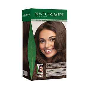 NATURIGIN Organic Based 100% Permanent Hair Colours Brown 4.0 barva na vlasy 115 ml