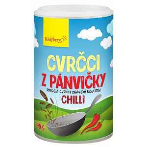 Wolfberry Cvrčci z pánvičky chilli 40g