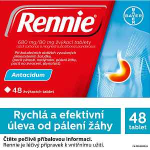 Rennie 48 žvýkacích tablet