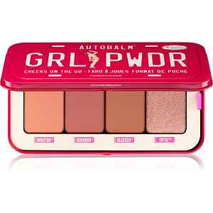 theBalm Autobalm Grl Pwdr paleta tvářenek s rozjasňovačem 8 g