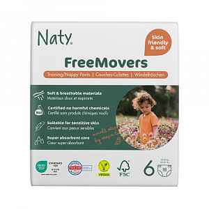 NATY NATURE BABYCARE 6 PANTS , 18 ks (16+ kg) - kalhotkové pleny