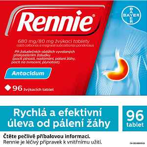 Rennie 96 žvýkacích tablet