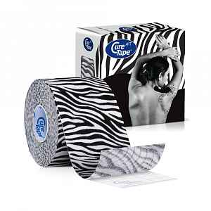 CureTape Art 5 cm x 5 m kineziologický tejp Zebra