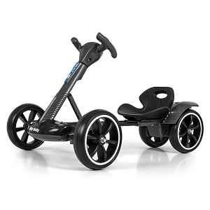 Milly Mally Elektrický gokart BOLT s dálkovým ovládáním, LED, Bluetooth, černé