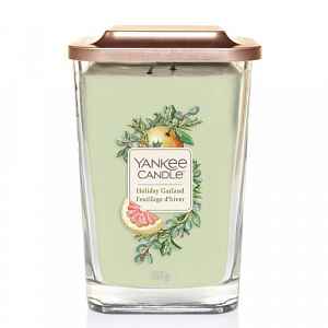 Yankee Candle Aromatická svíčka velká hranatá Holiday Garland  552 g