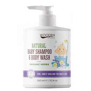 WoodenSpoon Dětský sprchový gel a šampon na vlasy 2v1 300ml
