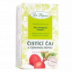 Čaj čistící s červenou řepou Dr.Popov n.s.20x1.5g