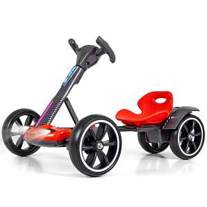 Milly Mally Elektrický gokart BOLT s dálkovým ovládáním, LED, Bluetooth, červené