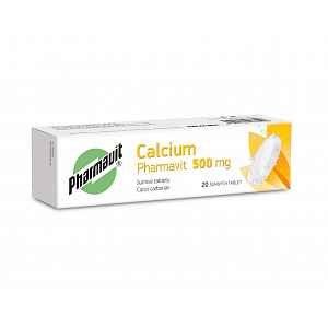 Pharmavit Calcium 500 mg 20 šumivých tablet
