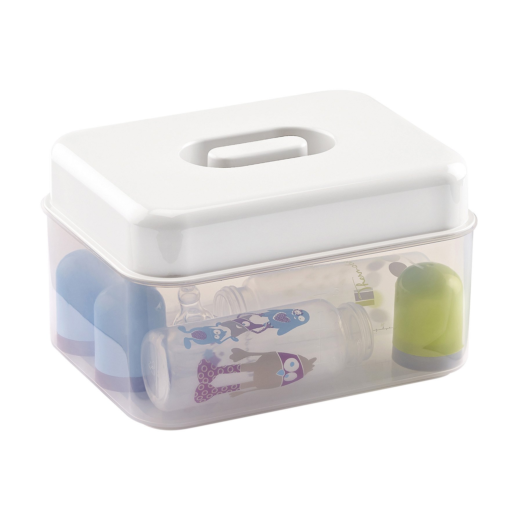Sterilizační krabička do mikrovlnné trouby, White 1ks