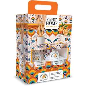 Sweet Home Collection Dárková sada aroma difuzéru se svíčkou Navelina Orange