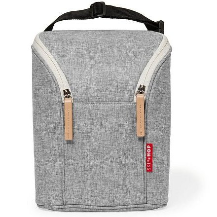 Taška termo na dvě láhve - grey melange