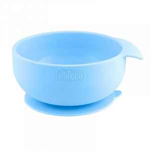 Chicco Miska silikonová s přísavkou modrozelená 6m+