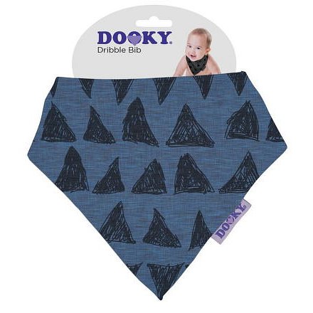 Dooky bryndáček Dribble Bib Blue Tribal