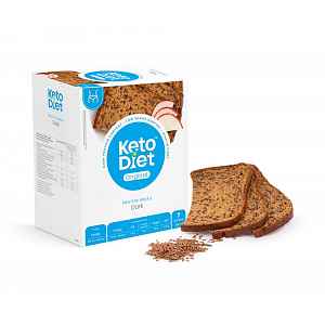 KetoDiet Proteinový chléb tmavý 7x70 g