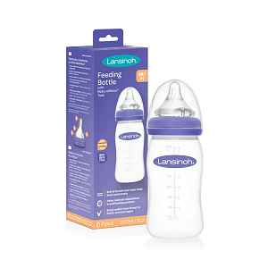 Lansinoh skleněná kojenecká láhev s NaturalWave TM savičkou 240ml