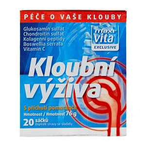 Maxi Vita Kloubní výživa Exclusive s příchutí pomeranče, doplněk stravy 20 ks