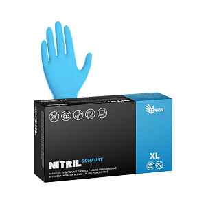 Nitrilové rukavice Espeon Nitril Comfort - 100 ks, modré, velikost XL (100011)