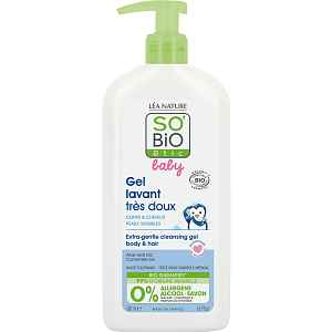 SO’BiO étic BABY Mycí gel na tělo i vlasy BIO 500 ml