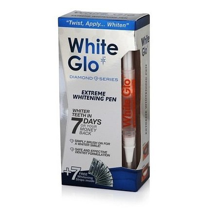 White Glo Diamond Series, bělící pero + 7 bělících pásků