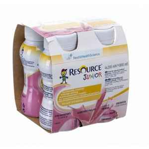 Resource Junior Fibre Jahoda por.sol.4x200ml