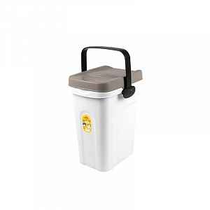 Stefanplast Kontejner s rukojetí na 2,5 kg/7l granulí 23x19x31cm bílý/šedý